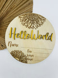 Hello World Sunflower- Lemon