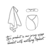 Belle | Baby Jersey Wrap & Topknot Set