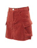 Scarlett Cord Skirt- Toffee