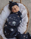 Milky Way | Baby Jersey Wrap & Beanie Set