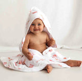 Ballerina Organic Hooded Baby Towel d