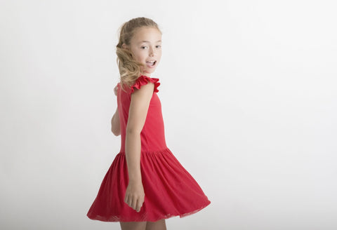 Red Luxe Frill Tutu Dress