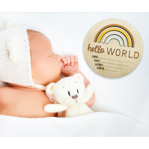 Hello World Rainbow Golden Days
