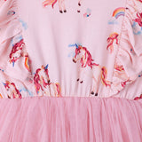 RAINBOW UNICORN S/S HAZEL TUTU DRESS- PINK