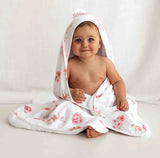 Ballerina Organic Hooded Baby Towel d