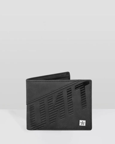 UNIT TRACT MENS WALLET- BLACK