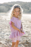 Lilac Peplum Top SS21