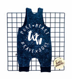 Stone Wash Reversible Romper