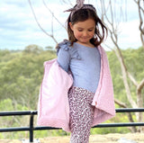 Grey LS Double Frill Leopard AW21