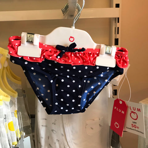 Navy Dots bather bottoms