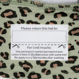 Girls Ponytail Bucket Hat Leopard Print SS21