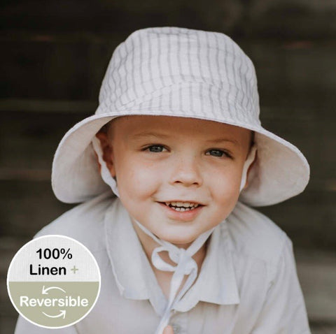 Heritage Explorer Kids Reversible Sun Hat- Finley/ Blanc