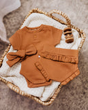 Chestnut Ribbed Topknot