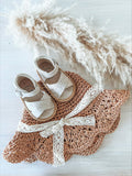Madison Sandal - Eggshell White Wax Leather