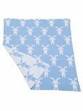 BUNNY BLUE/WHITE- Blanket
