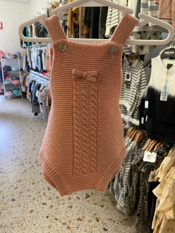 Tia Pink Knitted Bodysuit- Rose Pink