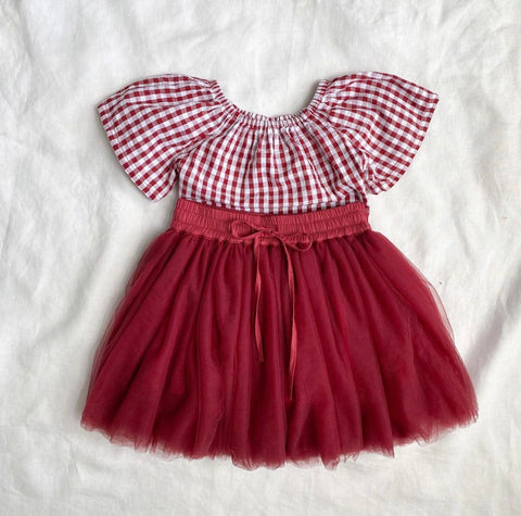 Christmas Burgundy Red Tutu SS21