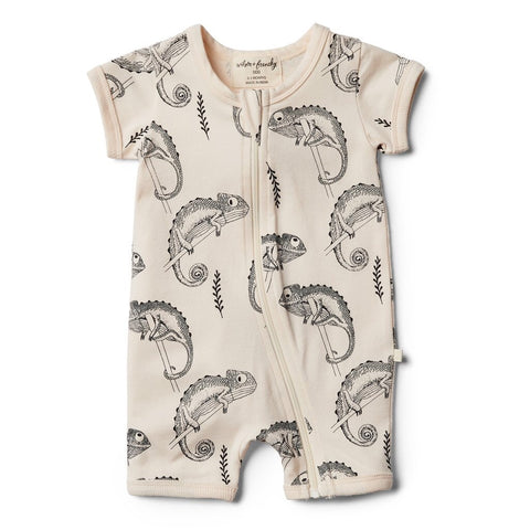 Organic Little Chameleon Boyleg Zipsuit