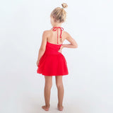 Rosso Red Halter Tutu Dress