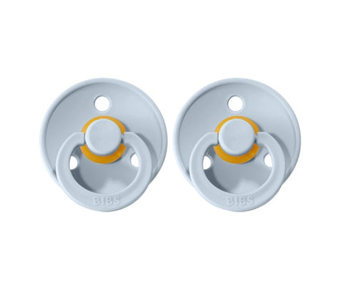 BIBS Colour - Size Two | Baby Blue 2pack