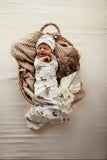 Fox | Baby Jersey Wrap & Beanie Set