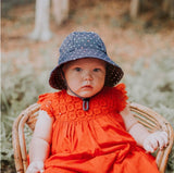 Girls Toddler Bucket Hat Hearts Print