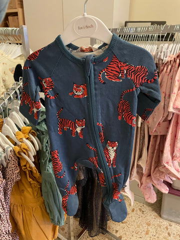 Le Tiger Print Zip Romper- Le Tiger Print