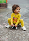Supercat Long Sleeve Bodysuit- Mustard