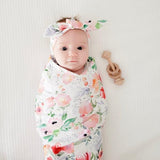 LILAC FLORAL TOP KNOT HEADBAND