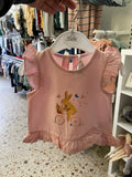 Flora Bunny Tee- Pink