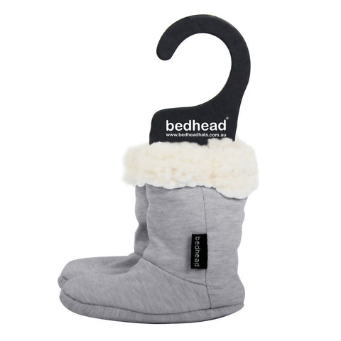 Fleecy Winter Booties- Grey Marle