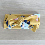Mustard Peony Bow Knot Headband