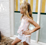 White Frilly Shorts