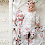 LILAC FLORAL TOP KNOT HEADBAND