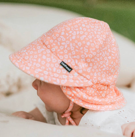 Girls Legionnaire Flap Sun Hat- Petunia SS22