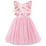 RAINBOW UNICORN S/S HAZEL TUTU DRESS- PINK