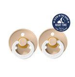 BIBS Colour Night Glow- Size Two | Vanilla 2pack