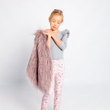 Grey LS Double Frill Leopard AW21