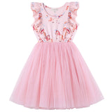 RAINBOW UNICORN S/S HAZEL TUTU DRESS- PINK
