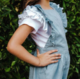 Chambray Frilly Playsuit
