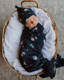 Milky Way | Baby Jersey Wrap & Beanie Set