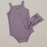 Lilac Rib Singlet Bodysuit SS21