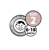 BIBS Colour Night Glow- Size Two | Blush 2pack