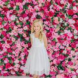 ANGIE LACE BODICE DRESS