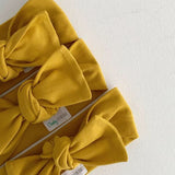 MUSTARD BOW KNOT HEADBAND