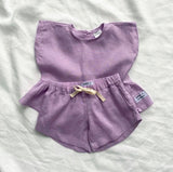 Lilac Curved Shorts SS21
