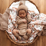Fawn Merino Wool Bonnet & Booties