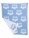 IT'S A HOOT BLUE/WHITE- Blanket