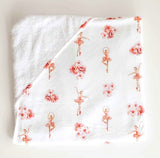 Ballerina Organic Hooded Baby Towel d