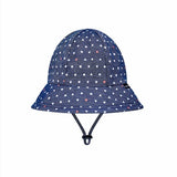Girls Toddler Bucket Hat Hearts Print
